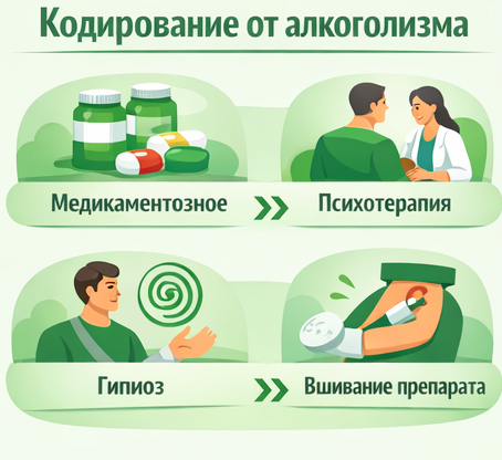 кодирование от алкоголизма в Ершове Санати
